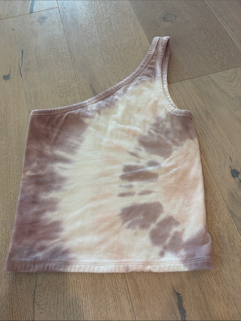 AE Tie-Dye One-Shoulder Tank Top - Blush/Pink